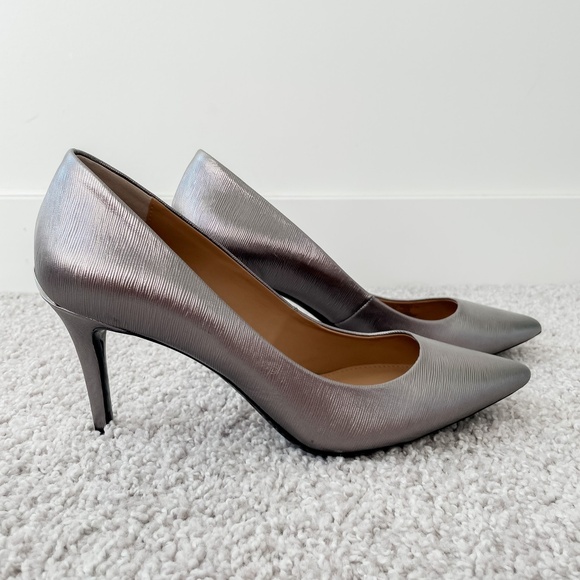 Calvin Klein Silver Heels - Picture 5 of 7
